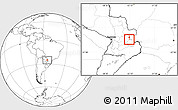 Blank Location Map of Yguazu (Lago)