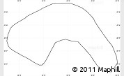 Blank Simple Map of Yguazu (Lago), cropped outside, no labels