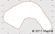 Classic Style Simple Map of Yguazu (Lago), cropped outside