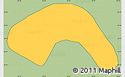 Savanna Style Simple Map of Yguazu (Lago), cropped outside