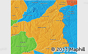 Political 3D Map of Capitan Bado