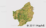 Satellite 3D Map of Capitan Bado, cropped outside