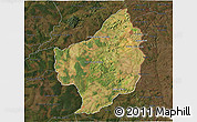 Satellite 3D Map of Capitan Bado, darken