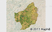 Satellite 3D Map of Capitan Bado, lighten