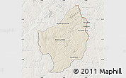 Shaded Relief Map of Capitan Bado, lighten