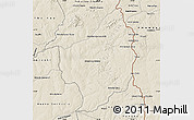 Shaded Relief Map of Capitan Bado
