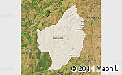 Shaded Relief Map of Capitan Bado, satellite outside