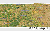 Satellite Panoramic Map of Capitan Bado
