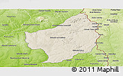 Shaded Relief Panoramic Map of Capitan Bado, physical outside