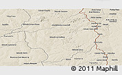 Shaded Relief Panoramic Map of Capitan Bado