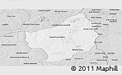 Silver Style Panoramic Map of Capitan Bado