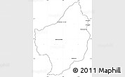 Blank Simple Map of Capitan Bado, cropped outside