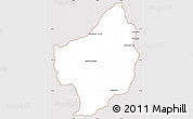 Classic Style Simple Map of Capitan Bado, cropped outside