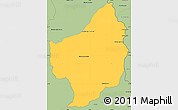 Savanna Style Simple Map of Capitan Bado