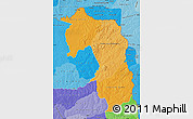 Political Shades Map of Amambay