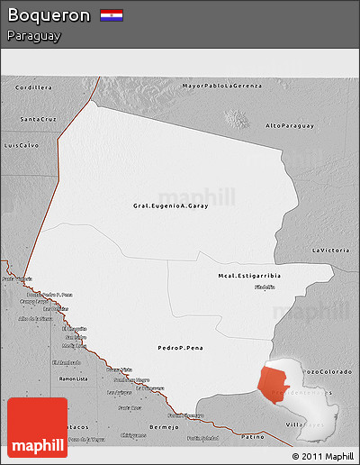 Gray 3D Map of Boqueron
