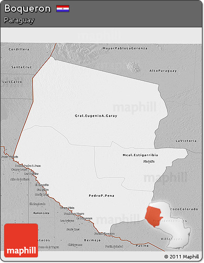 Gray 3D Map of Boqueron
