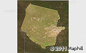 Satellite 3D Map of Boqueron, darken