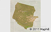 Satellite 3D Map of Boqueron, lighten