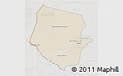 Shaded Relief 3D Map of Boqueron, lighten, semi-desaturated