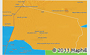 Political 3D Map of Gral. Eugenio A. Garay