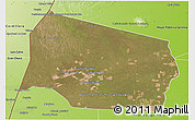Satellite 3D Map of Gral. Eugenio A. Garay, physical outside