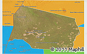 Satellite 3D Map of Gral. Eugenio A. Garay, political outside