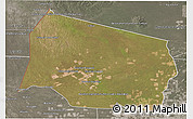 Satellite 3D Map of Gral. Eugenio A. Garay, semi-desaturated