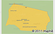 Savanna Style 3D Map of Gral. Eugenio A. Garay, single color outside