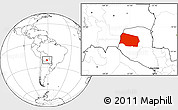 Blank Location Map of Gral. Eugenio A. Garay