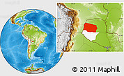 Physical Location Map of Gral. Eugenio A. Garay, highlighted parent region