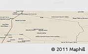 Shaded Relief Panoramic Map of Gral. Eugenio A. Garay