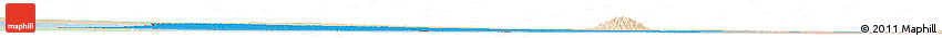 Political Shades Horizon Map of Boqueron, lighten