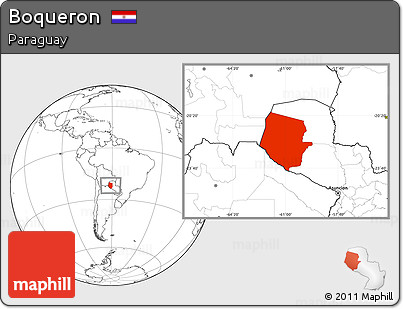 Blank Location Map of Boqueron