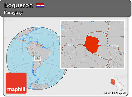 Gray Location Map of Boqueron