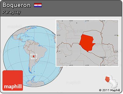 Gray Location Map of Boqueron