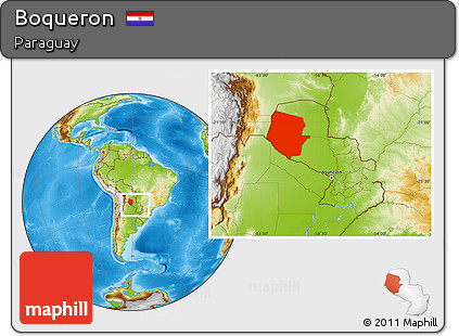 Physical Location Map of Boqueron, within the entire country