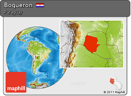 Physical Location Map of Boqueron
