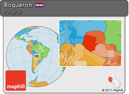 Political Location Map of Boqueron
