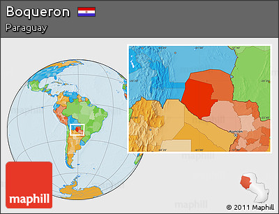 Political Location Map of Boqueron