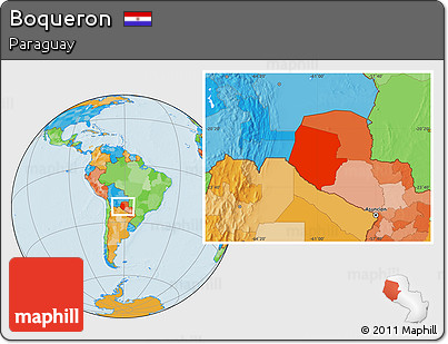 Political Location Map of Boqueron