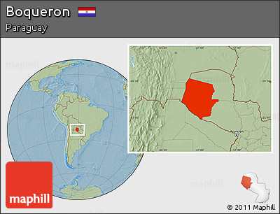 Savanna Style Location Map of Boqueron, hill shading
