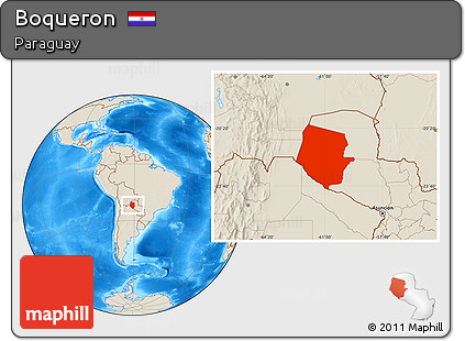 Shaded Relief Location Map of Boqueron