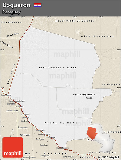 Classic Style Map of Boqueron
