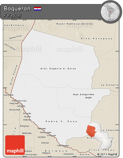 Classic Style Map of Boqueron