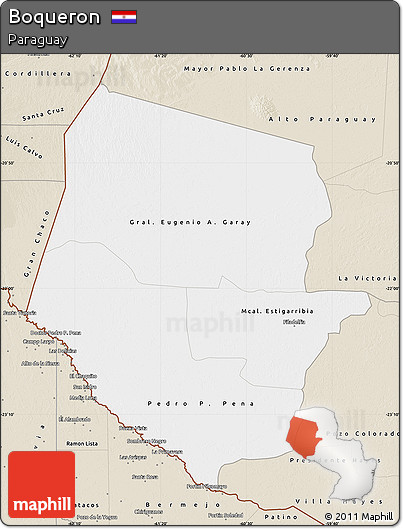 Classic Style Map of Boqueron