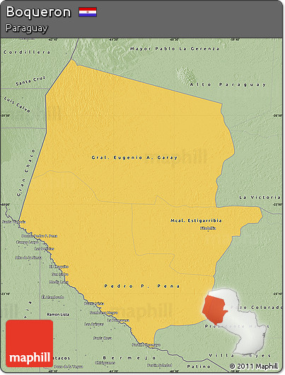 Savanna Style Map of Boqueron