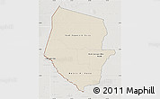 Shaded Relief Map of Boqueron, lighten, semi-desaturated