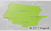 Physical Panoramic Map of Boqueron, lighten, desaturated