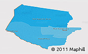 Political Shades Panoramic Map of Boqueron, cropped outside
